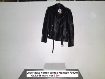 Lederjacke Herren Wintex Highway 700207 GR52-56